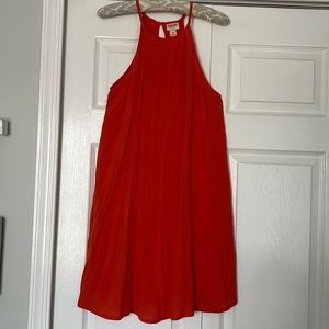 Mossimo Supply Co. Orange Trapeze Sun Dress